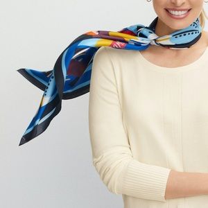 Talbots Silk Scarf The Art Of The Scarf